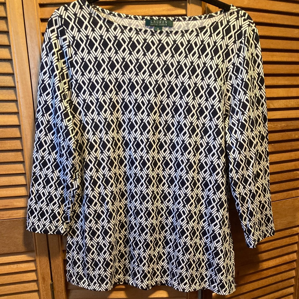 Lauren Ralph Lauren Black & White Top